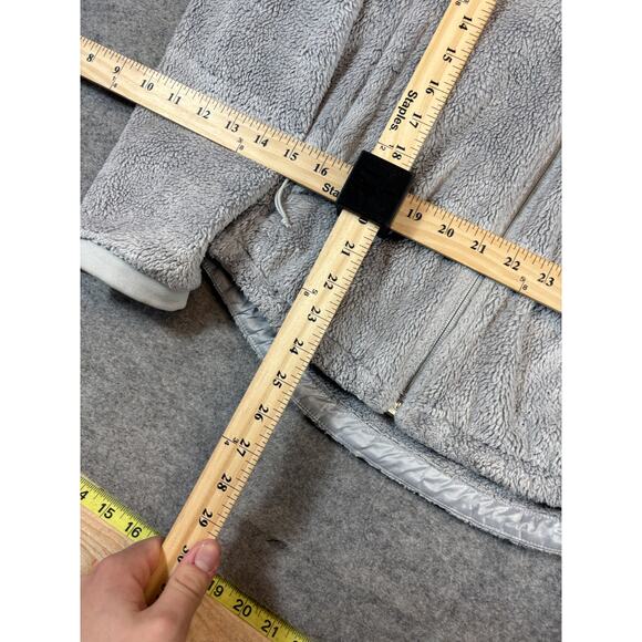 The North Face Osito Full Zip Fleece Jacket Womens Medium Gray Outdoor Hiking - Picture 3 of 7